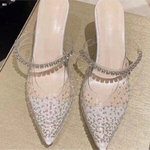 Eleanor Rose Sparkling Silver Heels